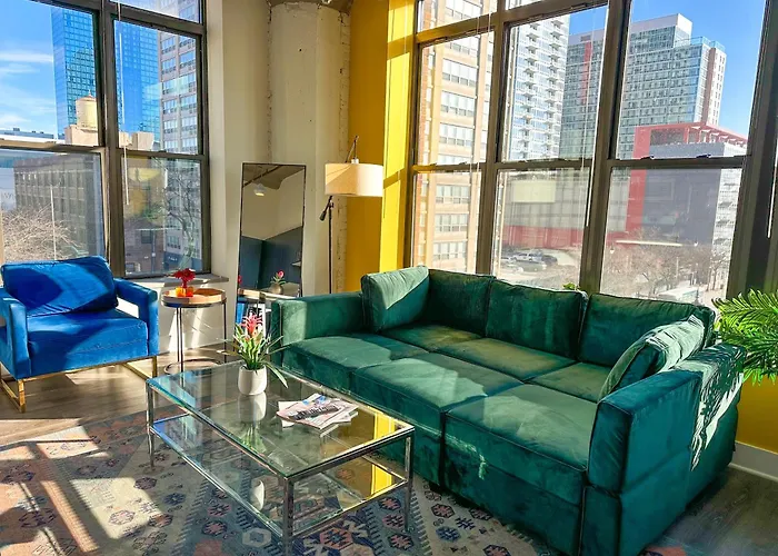 Appartement Bright 2br Luxury Corner With Optional Parking Sleeps 6 Guests Near Mccormick Place And Soldier Field *